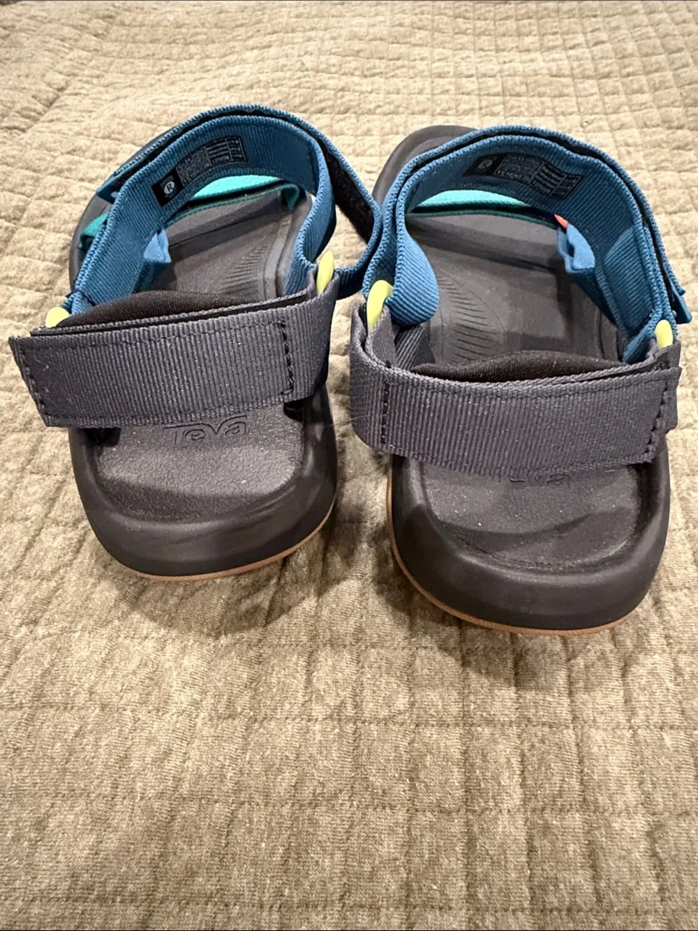 Teva Hurricane XLT2  Blue and Teal Sport Sandals with Adjustable Straps Size 11